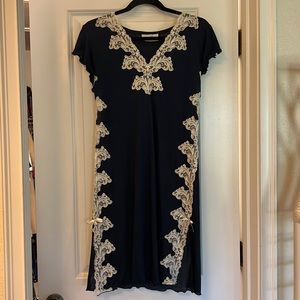 la Perla Nightgown micromodel and lace medium navy